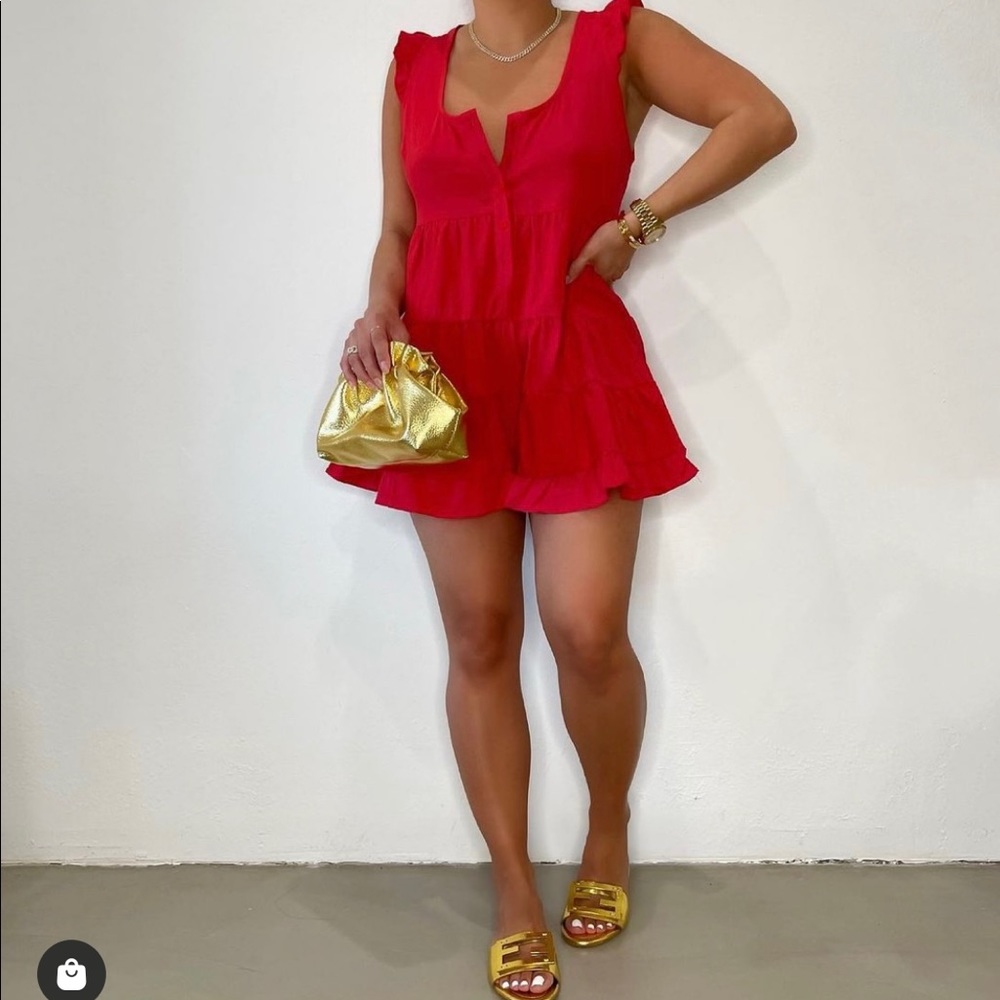 Red Summer Romper